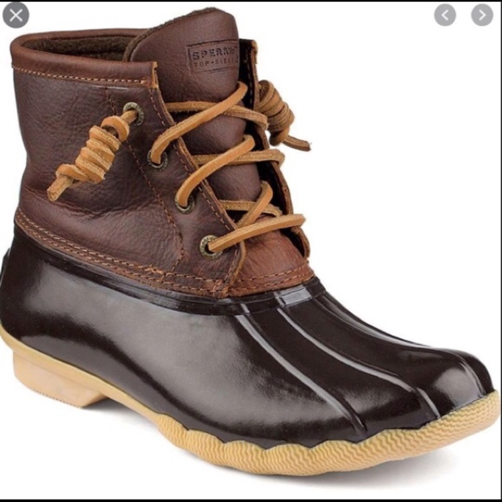 Sperry Duck Boots Tan